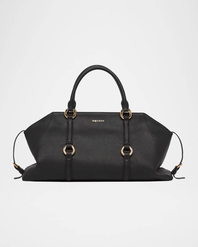 Farringdon Medium Elongated Calf Leather Shoulder Bag